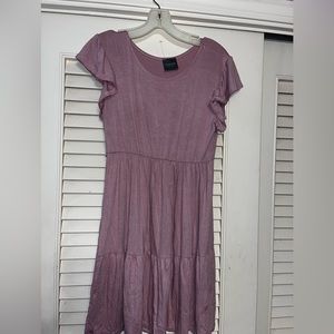 Olivia Rae blush pink flowy baby doll dress